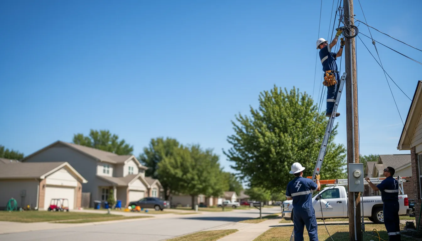 Residential electrician providing installation services in Ambler, PA